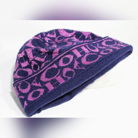 Coach logo beanie, EUC - Picture 4 of 9